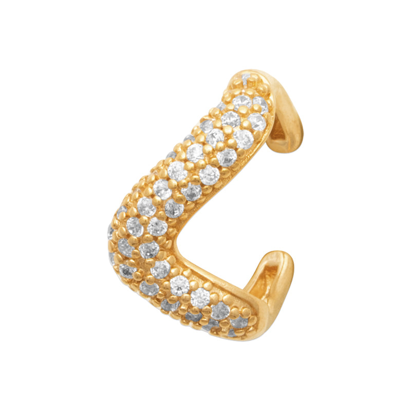 Cuff обеца Изискана нежност с камъни